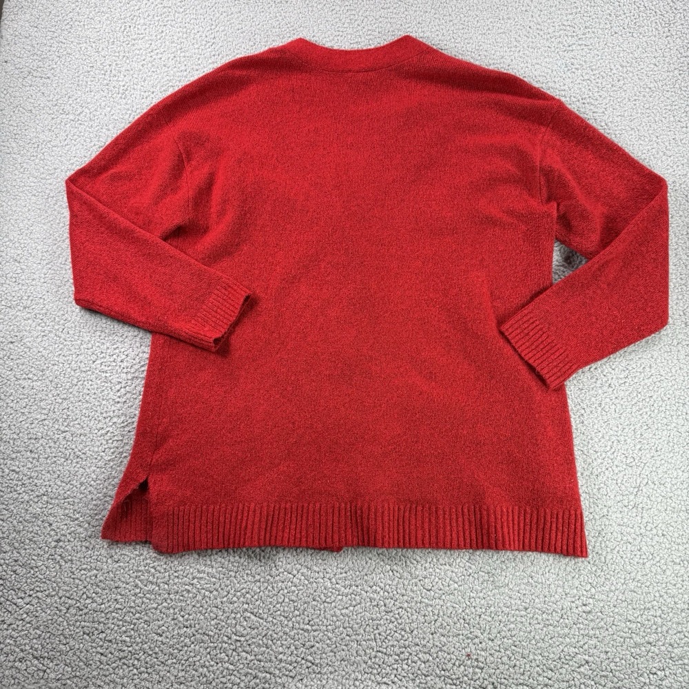 Talbots Cardigan Sweater‎ Womens XLP Red Jewel Buttons V Neck Pockets Christmas - Picture 8 of 12